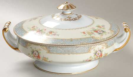 Bluedawn (#622, Rim) Round Covered Vegetable by Noritake