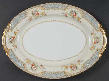 Bluedawn (#622, Rim) 11" Oval Serving Platter