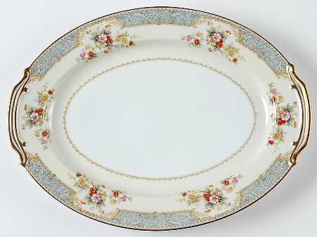 Bluedawn (#622, Rim) 13" Oval Serving Platter