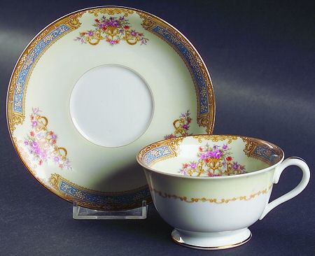 Bluelace Footed Cup & Saucer Set