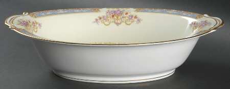 Bluelace 10" Oval Vegetable Bowl