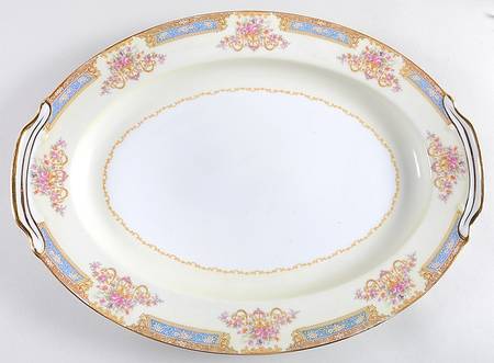 Bluelace 16" Oval Serving Platter