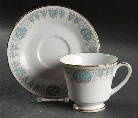 Bluetide Footed Cup & Saucer Set