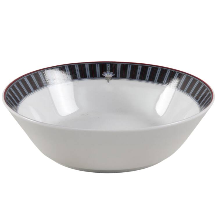 Border Bouquet Coupe Soup Bowl