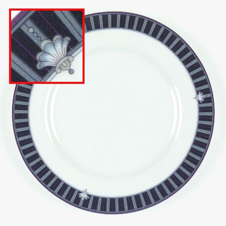 Border Bouquet Salad Plate