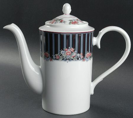 Border Bouquet Coffee Pot & Lid