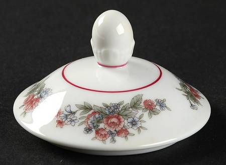 Border Bouquet Lid for Sugar Bowl