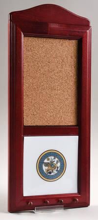 Boliska 15" Rosewood Memo Board/Key Rack  HC