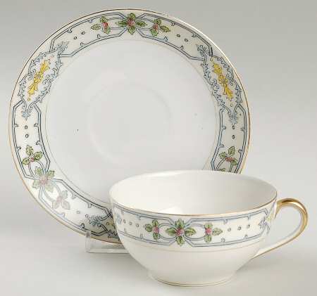 Bordeaux Flat Cup & Saucer Set