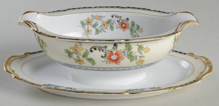 Brangane Gravy Boat with Attached Underplate