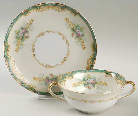 Brian Flat Cream Soup Bowl & Saucer Set