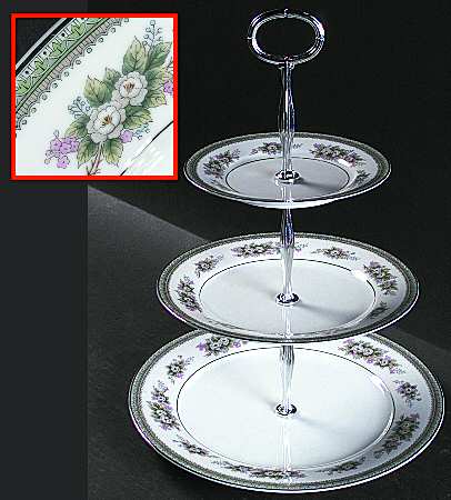 Bristol 13 7/8"-14 1/4" 3-Tiered Serving Tray(DP,SP,BB) HC