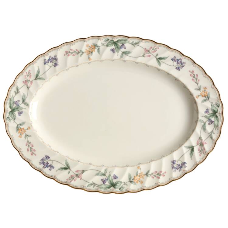 Brookhollow 14" Oval Serving Platter