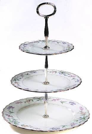 Brookhollow 13 7/8"-14 1/4" 3-Tiered Serving Tray(DP,SP,BB) HC