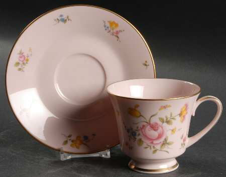 Bridal Rose Footed Cup & Saucer Set