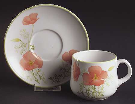 Bright Side Flat Cup & Saucer Set