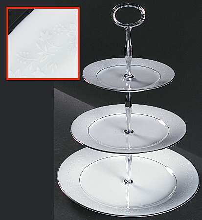 Buckingham 13 7/8"-14 1/4" 3-Tiered Serving Tray(DP,SP,BB) HC
