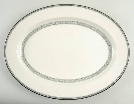Burgundy 16" Oval Serving Platter