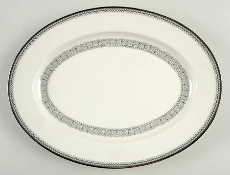 Burgundy 11" Oval Serving Platter