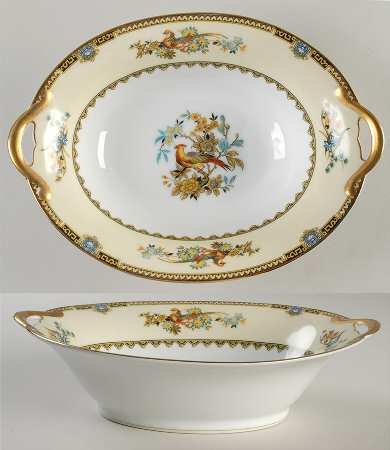 Burma 10" Oval Vegetable Bowl