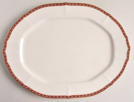 Burgundy Royale 14" Oval Serving Platter