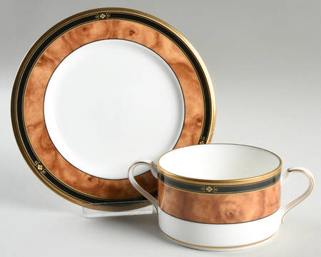 Cabot Cream Soup Bowl & Bread Plate/Saucer Set