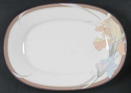 Cafe Du Jour 14" Oval Serving Platter