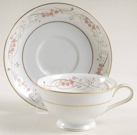 Calvert Footed Cup & Saucer Set