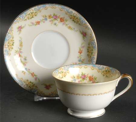 Calvert Footed Cup & Saucer Set
