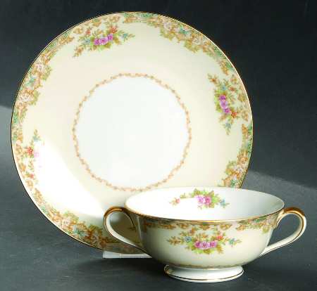 Camelot (6000) Footed Cream Soup Bowl & Saucer Set