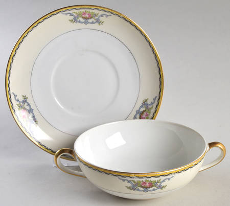 Camilla Flat Cream Soup Bowl & Saucer Set