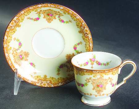Camillia (3950 & NO #) Footed Demitasse Cup & Saucer Set