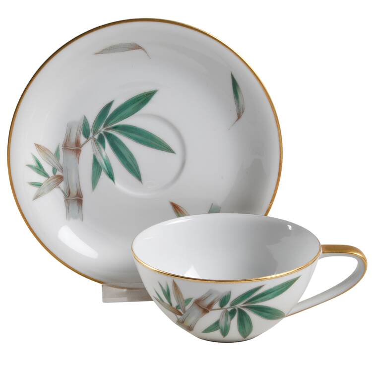 Canton Flat Cup & Saucer Set