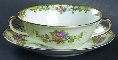 Cantara Flat Cream Soup Bowl & Saucer Set