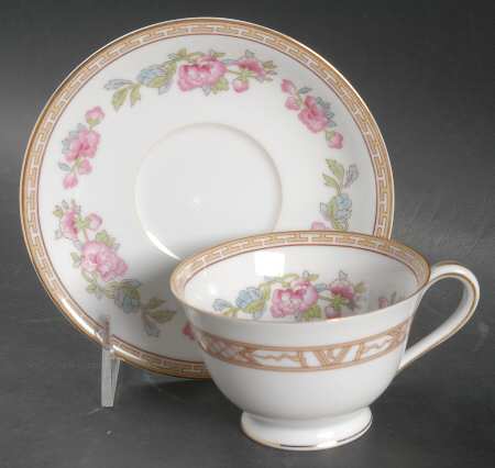 Carleton Footed Cup & Saucer Set