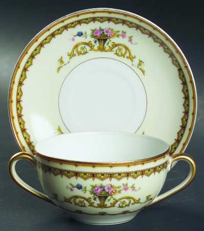 Carltonia Flat Bouillon Cup & Saucer