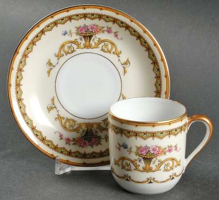 Carltonia Flat Demitasse Cup & Saucer Set