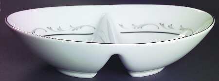 Caroline 10" Oval Divided Vegetable Bowl