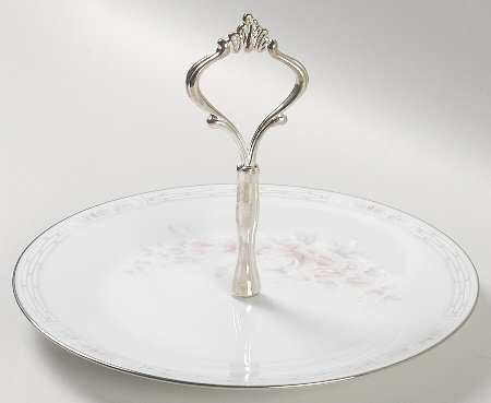 Carthage Round Serving Plate with Handle (SP)