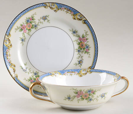 Casino Flat Cream Soup Bowl & Saucer Set