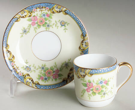 Casino Flat Demitasse Cup & Saucer Set