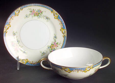 Casino Flat Cream Soup Bowl & Saucer Set