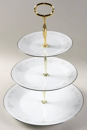 Casablanca 13 7/8"-14 1/4" 3-Tiered Serving Tray(DP,SP,BB) HC