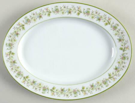 Carolina Spring 11" Oval Serving Platter