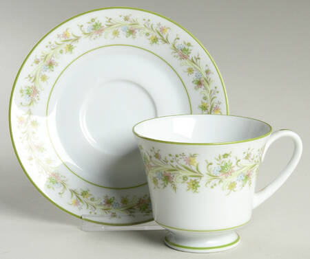 Carolina Spring Footed Cup & Saucer Set