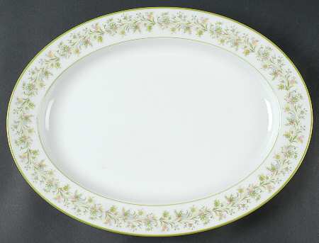 Carolina Spring 16" Oval Serving Platter