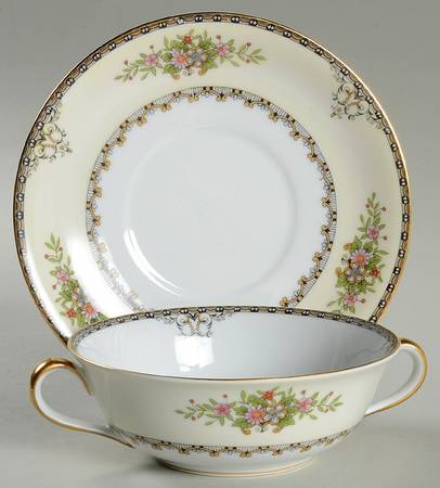 Castella Flat Cream Soup Bowl & Saucer Set