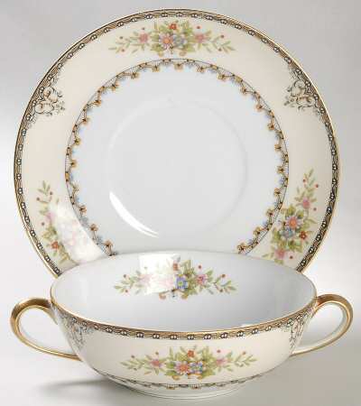 Castella Flat Cream Soup Bowl & Saucer Set