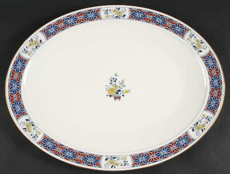 Cathay 16" Oval Serving Platter