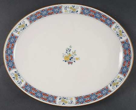 Cathay 13" Oval Serving Platter